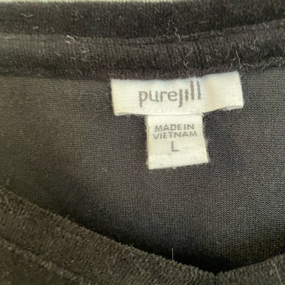 Pure Jill - Velvet Tunic Top with Pockets - Size Large - Picture 2 of 10